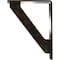 Ekena Millwork Traditional Wrought Iron Bracket, (Triple center brace), Antiqued Warm Silver 2"W x 5 1/2"D x 8"H BKTM02X05X08TTRAWS - alternate 2